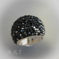 Сребърен дамски пръстен с камъни Swarovski R-292